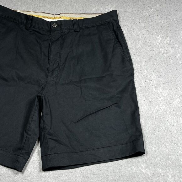 Tommy Bahama Shorts Mens Size 38 Black Solid Cotton Tencel Spandex Casual Chino - Picture 5 of 13